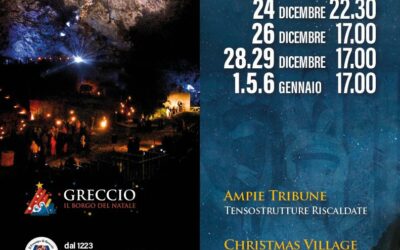 A Greccio (RI) torna in scena il primo presepe al Mondo – 24 dic/6 gen