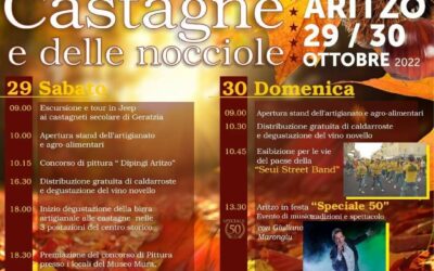 Aritzo (NU) la sagra delle castagne è con Sonia, 29/30 ottobre