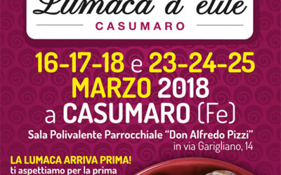 Casumaro (FE) celebra la sua specialità con la Sagra della lumaca d’élite – 16/25 marzo