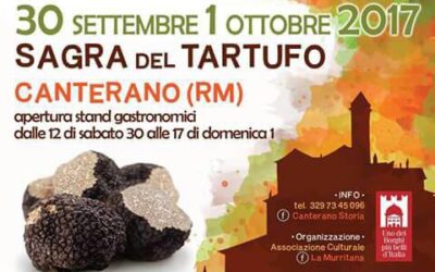 I profumi del bosco nel piatto, a Canterano (RM) è tempo di Sagra del tartufo – 30 set/1 ott