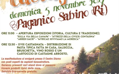 Paganico Sabino (RI) riscopre il suo passato contadino con la “Castagnata” – 5 novembre