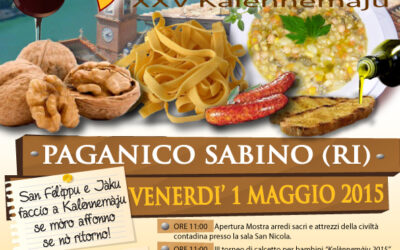 “Kalènnemàju” e Sagra dei Vertuti– Paganico (RI) – 1-3 maggio