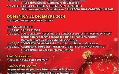 Mercatino di Natale – Cantalice (RI) – Il 20 e 21 dicembre