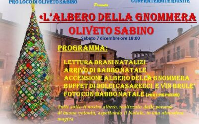 Ad Oliveto Sabino (RI) prende vita l’albero della “gnommera” – 7 dic/6gen