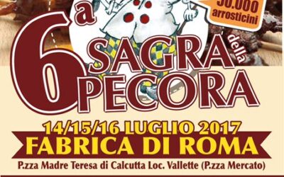 Con la Sagra della Pecora Fabrica di Roma (VT) riscopre antiche ricette – 14/16 lug