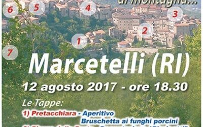 Un grande “serpentone” del gusto è pronto a invadere Marcetelli (RI) – 12 agosto