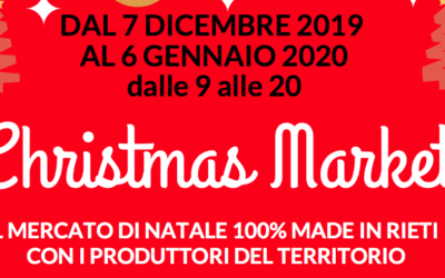 Christmas Market, il villaggio di Natale è 100% Made in Rieti – 23 dic/6 gen