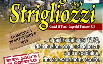 Sagra degli strigliozzi, Castel di Tora (RI) celebra il suo piatto tipico – 29 settembre