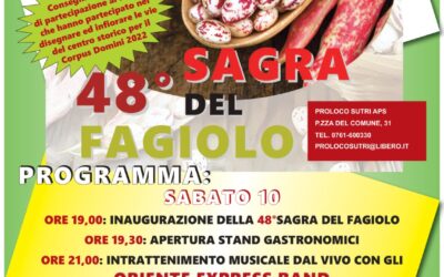 Sutri fa festa dal 3 all’11 settembre con gnocchi e fagioli