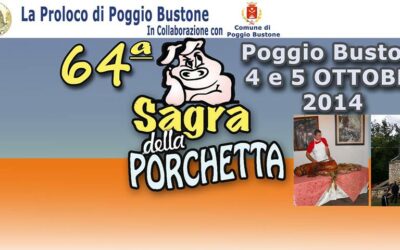 Sagra della porchetta –Poggio Bustone (RI) 4-5 ottobre