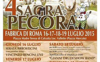 Sagra della pecora – Fabrica di Roma (VT) – dal 16 al 19 luglio