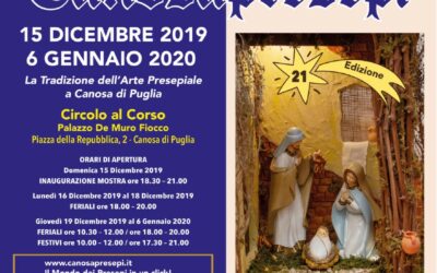 I presepi artistici in mostra a Canosa (BAT) dal 15 dicembre al 6 gennaio